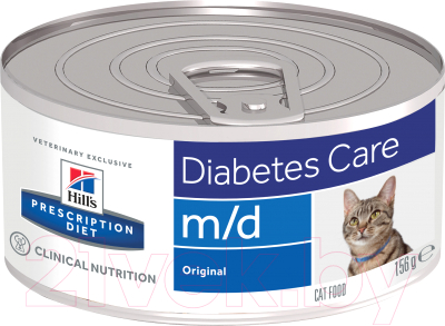 Влажный корм для кошек Hill's Prescription Diet Diabetes/Weight Management m/d (156г)