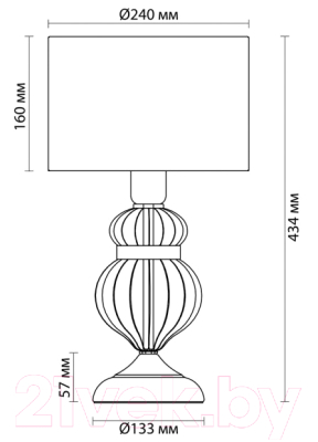 Прикроватная лампа Odeon Light Lilit 4687/1T