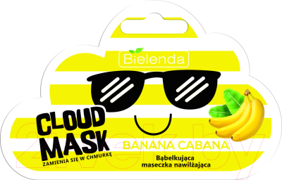 

Маска для лица Bielenda, Cloud Mask Banana Cabana кислородная увлажняющая