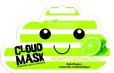 Маска для лица кремовая Bielenda Cloud Mohito Despacito осветляющая кислородная (6г)
