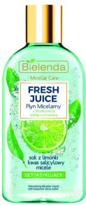 Мицеллярная вода Bielenda Fresh Juice лайм (100мл)