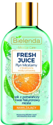 Мицеллярная вода Bielenda Fresh Juice увлажняющая апельсин (100мл)