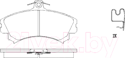 

Тормозные колодки Patron, PBP1093