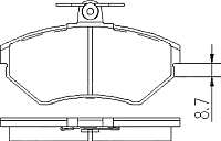 

Тормозные колодки, PBP1289