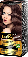 Крем-краска для волос Белита-М Hair Happiness стойкая тон № 6.25 (перламутровый темно-русый) - 
