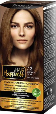 Крем-краска для волос Белита-М Hair Happiness стойкая тон № 7.3 (золотисто-русый)