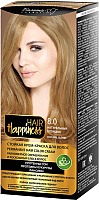 Крем-краска для волос Белита-М Hair Happiness стойкая тон № 8.0 (натуральный блондин) - 