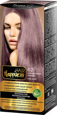 Крем-краска для волос Белита-М Hair Happiness стойкая тон № 8.2 (перламутровый блондин)