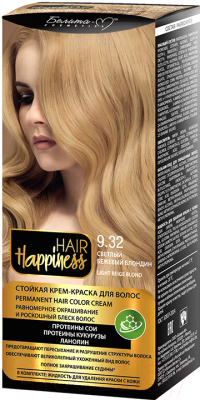 Крем-краска для волос Белита-М Hair Happiness стойкая тон № 9.32 (светлый бежевый блондин)