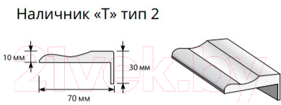 Наличник el'Porta Эко Т МДФ Тип-2 2150x70x10 (Chalet Grasse)