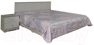 Двуспальная кровать Мебель-КМК 1600 Марсела 1 0682.10-1 (дуб юккон/дуб атланта)