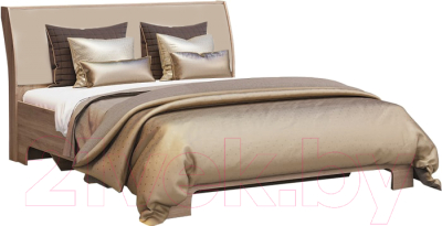 Двуспальная кровать Мебель-КМК 1600-01 0685.1 (дуб сонома/Western 01)