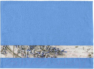 Полотенце Aquarelle Фотобордюр Письмо 70x140 (спокойный синий)