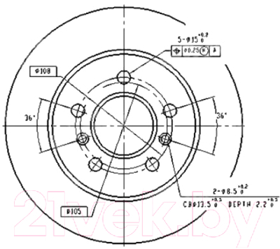 

Тормозной диск Patron, PBD1029