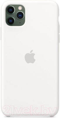 Чехол-накладка Apple Silicone Case для iPhone 11 Pro Max / MWYX2 (белый)