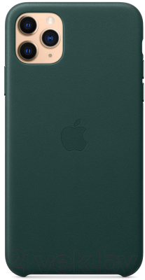 Чехол-накладка Apple для iPhone 11 Pro Max Leather Forest Green / MX0C2