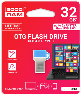 Usb flash накопитель Goodram ODD3 32GB Blue (ODD3-0320B0R11)
