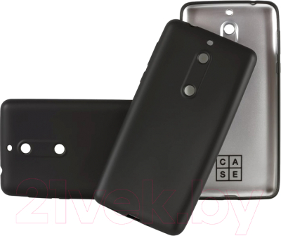 Чехол-накладка Case Deep Matte Nokia 5 TPU (черный матовый)