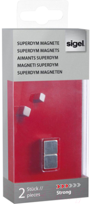 Набор магнитов Sigel GL 191 (2шт, 10x10мм)