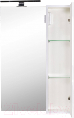 Шкаф с зеркалом для ванной Аква Родос Родорс 55 R / АР0002076 (с подсветкой Omega)
