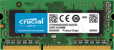 Оперативная память DDR3L Crucial CT51264BF160B