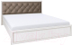 Двуспальная кровать Олмеко Габриэлла 06.15 с основанием (вудлайн кремовый/лиственница св.) - 