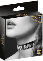 Ошейник БДСМ Bijoux Pour Toi Collier Strass Slave Cuir Bovin 84902 / 6050130010 - 