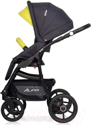 Детская универсальная коляска Riko Alfa Ecco 2 в 1 (10/желтый)