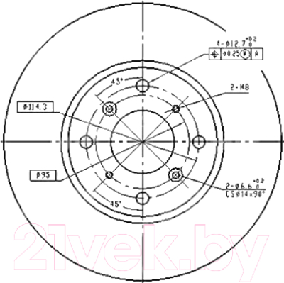 Тормозной диск Patron PBD4151