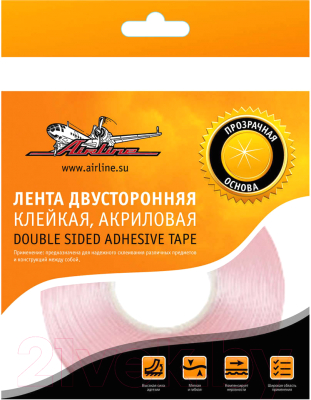Изображение товара Скотч двухсторонний Airline ADS-А-06 (прозрачный)