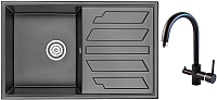 

Мойка кухонная со смесителем Granula, GR-8002 + смеситель GR-3509L