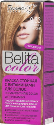 Крем-краска для волос Белита-М Belita Color стойкая с витаминами № 9.33 (орехово-русый)