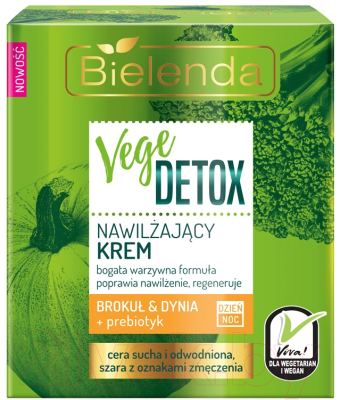 

Крем для лица Bielenda, Vege Detox увлажн. для сухой кожи брокколи+тыква+пребиотик