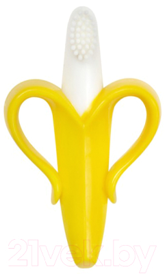 Зубная щетка для новорожденных Пома Банан силиконовый 4+ / 6017