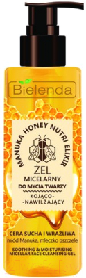 Мицеллярный гель Bielenda Manuka Honey успокаивающий и увлажняющ. д/сухой и чувствит. кожи (200г)