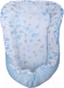 Кокон-гнездышко для новорожденных Bambola Бабочки / 911 (голубой) - 