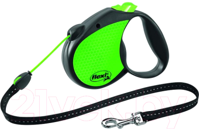 Поводок-рулетка Flexi Standart Neon 42601 (S, зеленый)