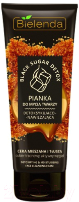 

Пенка для умывания Bielenda, Black Sugar Detox детоксифицир. увлажн д/смешан. и жирной кожи