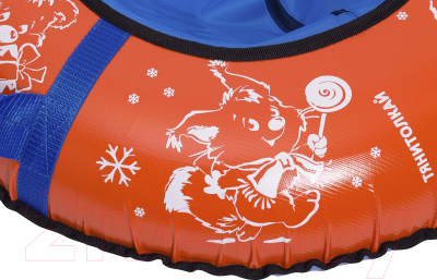 Тюбинг-ватрушка Тяни-Толкай 730мм Frost (оранжевый, тент, Норм)