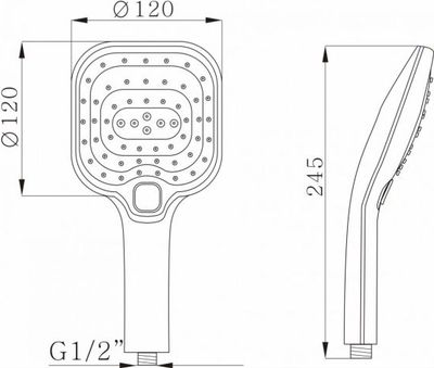 Лейка ручного душа AV Engineering AVSSS-032