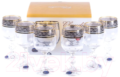 Набор бокалов Bohemia Crystal Claudia 40149/43249/190 (6шт)