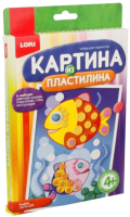 

Набор для лепки Lori, Картина из пластилина. Рыбки / Пз/Пл-005