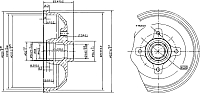 Тормозной барабан Patron PDR1115 - 