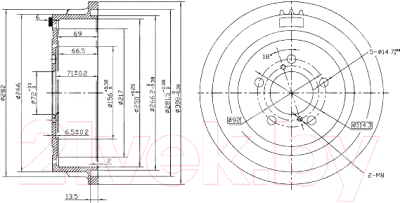 Тормозной барабан Patron PDR1003