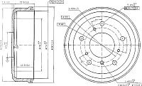 Тормозной барабан Patron PDR1190 - 