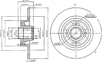 Тормозной диск Patron PBD7018 - 