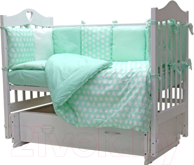 Комплект постельный для малышей Топотушки 12 месяцев / 661/7 (бирюзовый)