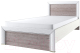 Односпальная кровать Anrex Olivia 90 (вудлайн кремовый/дуб анкона) - 