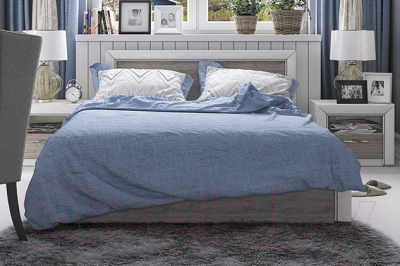 Полуторная кровать Anrex Olivia 120 (вудлайн кремовый/дуб анкона)