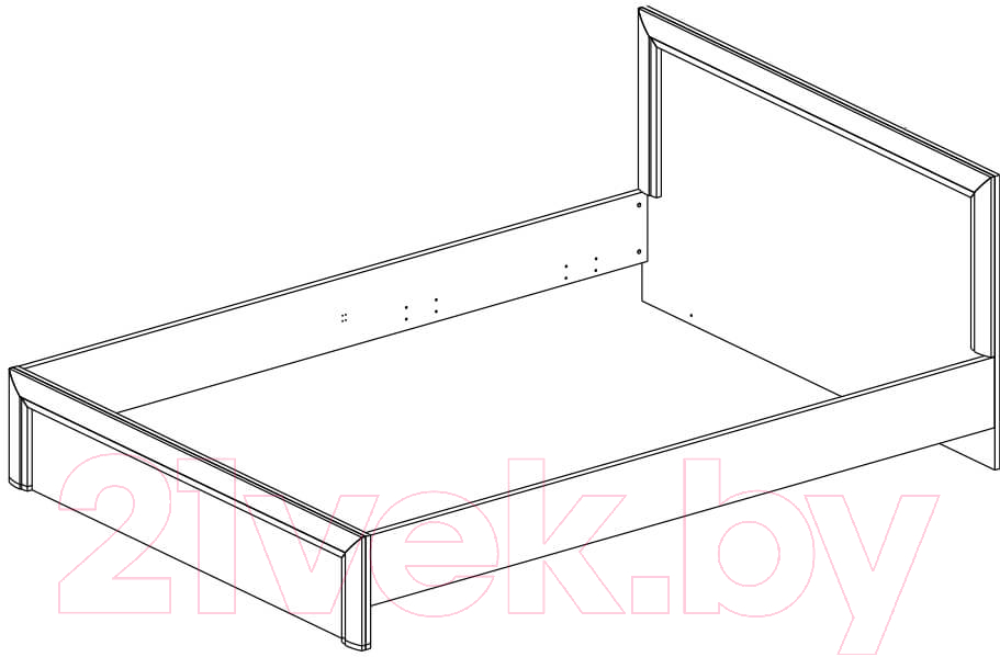 Двуспальная кровать Anrex Olivia 160